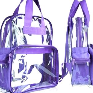 Clear Purple Backpack